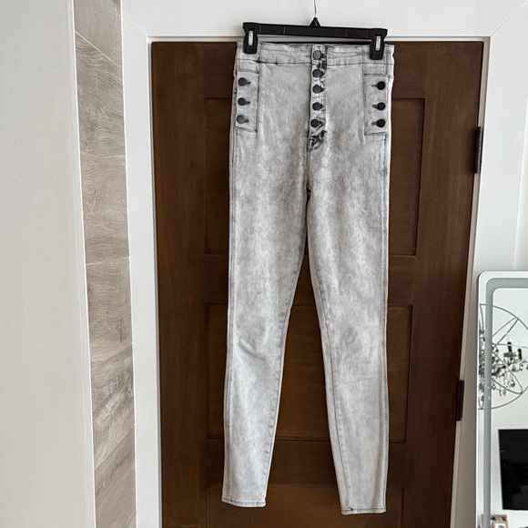 J Brand Women's High Rise Light Gray Jeans - Picture 1 of 10